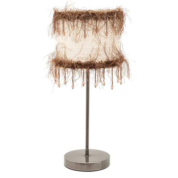 Sobremesa hilos 1xe14 beis 42,5x17x17 cm