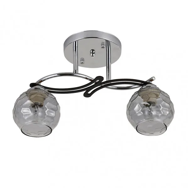 FABRILAMP Lampara plafon de 2 luces modelo ETNA cromo