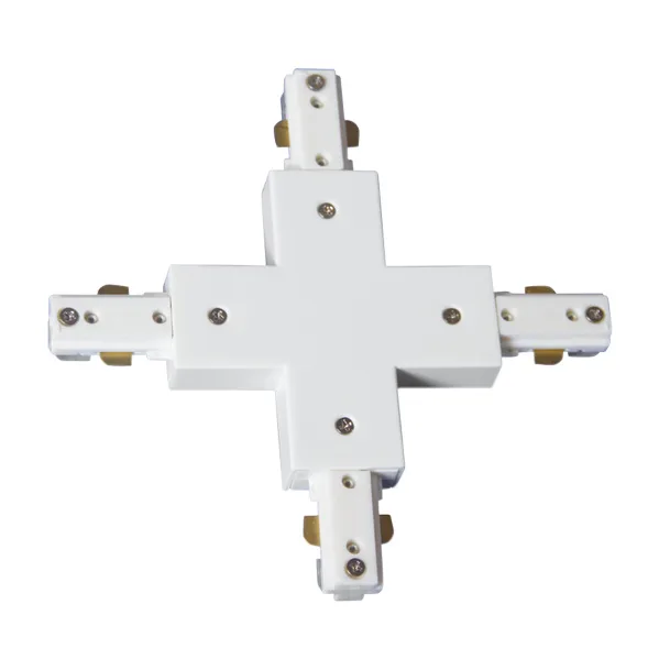 Conector en X blanco dos hilos