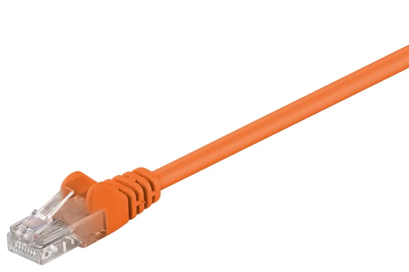 Goobay 0.5m 2xRJ-45 Cable cable de red Naranja 0,5 m