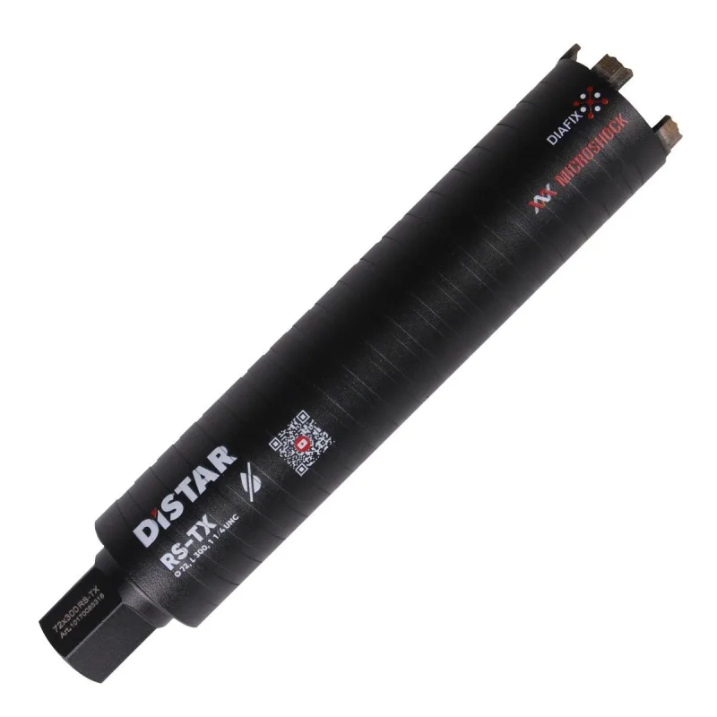 Corona Diamantada Distar RS-TX 1 1/4" 72mm x 300mm, Corte Seco Rápido y Preciso, Ideal para Cerámica, Granito y Concreto - Alta Durabilidad y Rendimiento Profesional