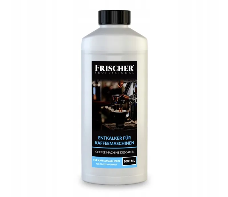 FRISCHER PROFESSIONAL Descalcificador para máquinas de café, cafeteras y cafeteras automáticas, compatible con todos los fabricantes, concentrado descalcificador universal, 1000 ml