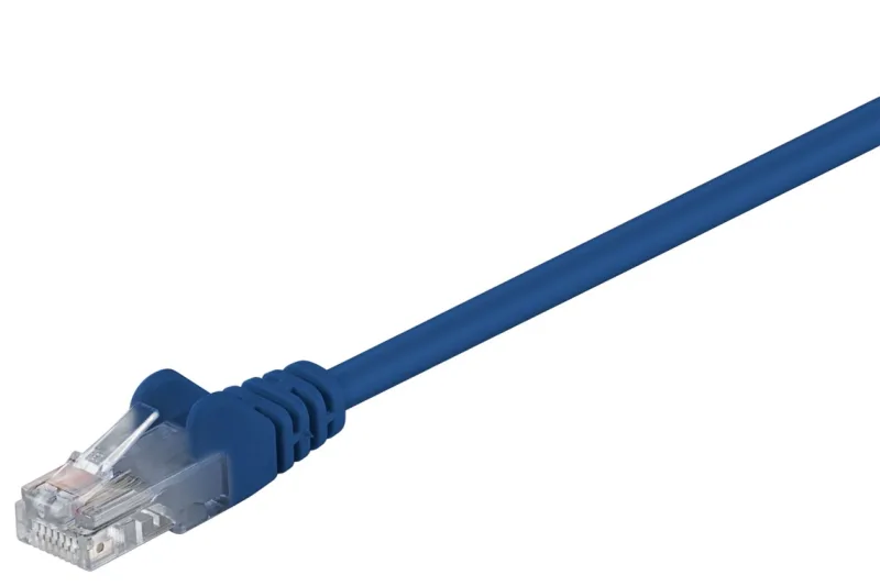 Goobay 68608 cable de red Azul 0,25 m Cat5e U/UTP (UTP)