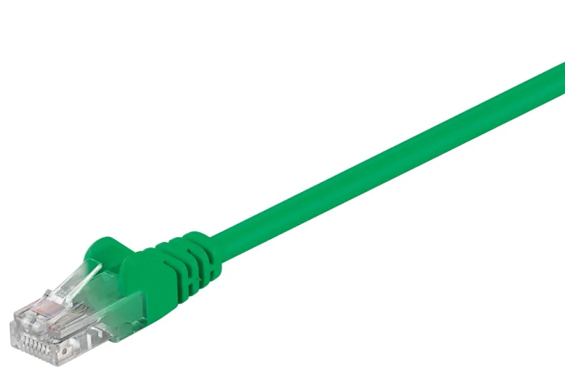 Goobay 68338 cable de red Verde 0,5 m Cat5e U/UTP (UTP)