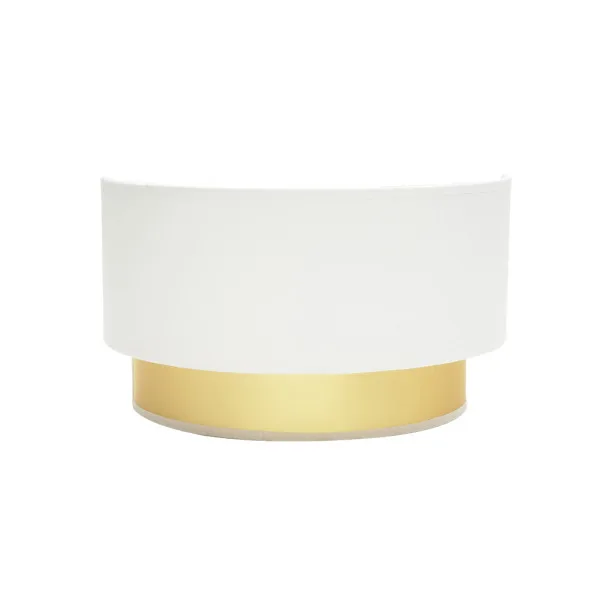 Aplique anuska 1xe27 blanco/oro 17x30x16 cm