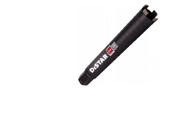 Broca corona diamantada en seco 142 mm x 450 mm, Distar RS-TX 1 1/4", para perforación de hormigón armado, alta precisión, corte rápido y eficiente