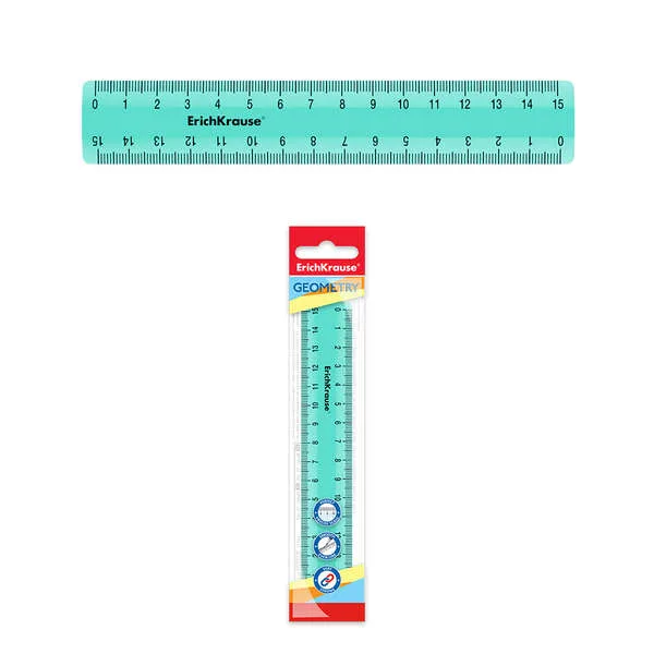 Reglas marca ERICHKRAUSE modelo Erichkrause Regla Pastel Mint - 15cm - Menta - Bolsa de Polietileno