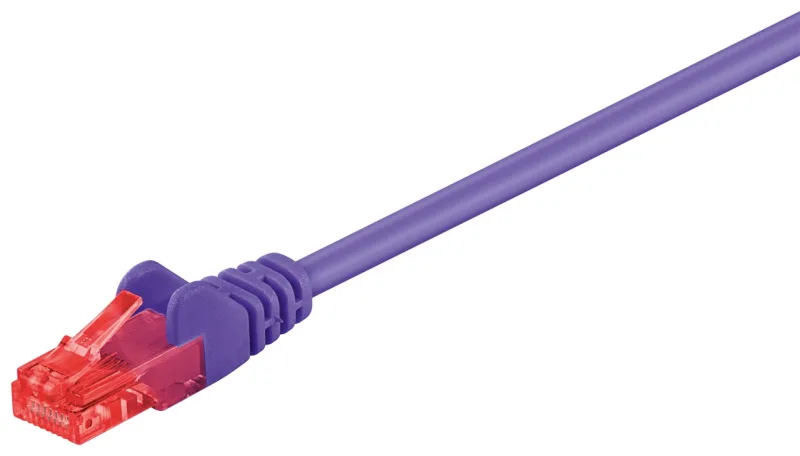 Goobay 10m 2xRJ-45 Cable cable de red Violeta Cat6