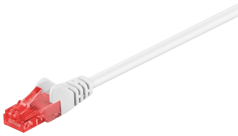 Goobay 68633 cable de red Blanco 1 m Cat6 U/UTP (UTP)