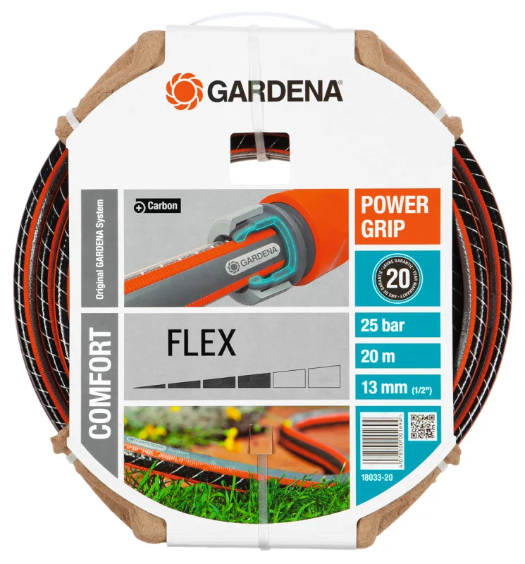 Gardena 18033-20 manguera de jardín 20 m Negro, Gris, Naranja