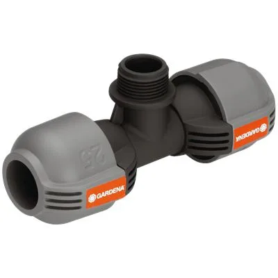Verbinder Gardena, T-Stück, Sprinklersystem, 25 mm x 3/4" AG