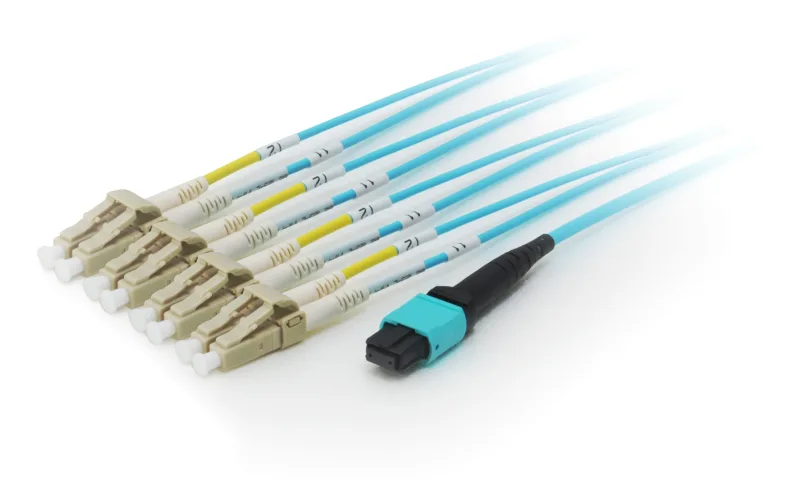Equip 25556807 Cable de fibra óptica e InfiniBand 20 m MTP 4x LC Cian