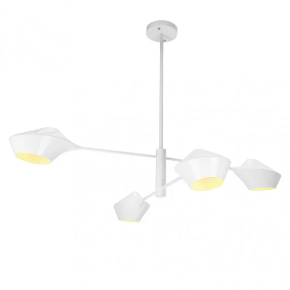 Lampara BEIJING de 4 luces en acabado blanco Fabrilamp