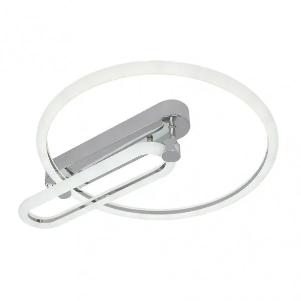 Plafon 57w 3000k, 4000k, 6500k cromo adhara 8x49x40cm 7695lm regulable, memoria y c. remoto