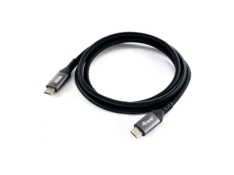 Equip 128383 Cable USB 4 Gen 3 C a C, M/M, 2,0m, PD3.1 240W, 8K/60Hz, 40Gbps, Negro