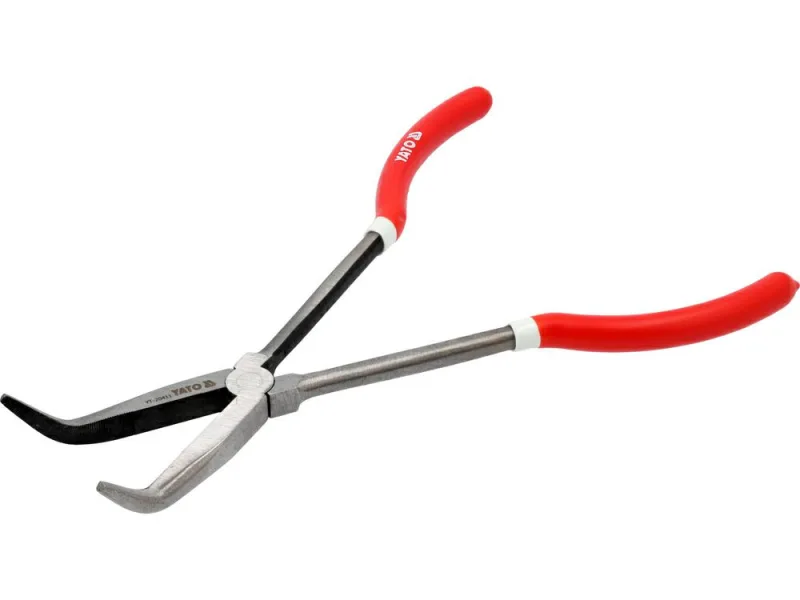 Yato szczypce wydłużone wygięte 285mm 45st.