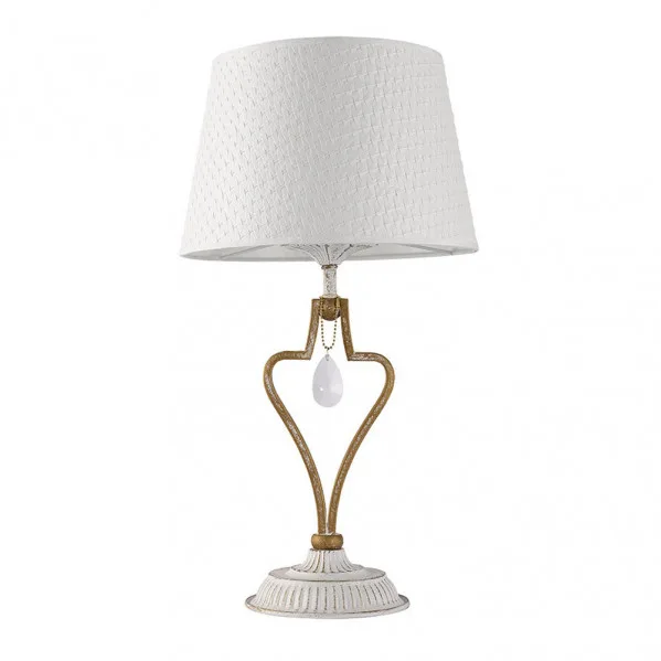 Sobremesa crasas 1xe14 blanco/oro 49x27x27 cm