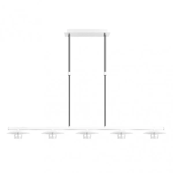 Lampara ciudad del cabo 5l 30w 4000k blanco/plata regx104x15 cm 2400 lm