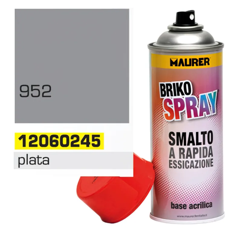 Spray pintura plata 400 ml.