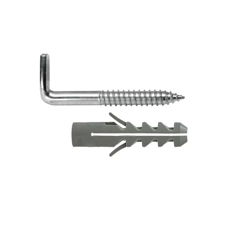 WOLFPACK LINEA PROFESIONAL Kit Sanitario Alcayata Con Taco Expansión Ø 14 x 70 mm. Fijación Calentadores/Termos De Agua