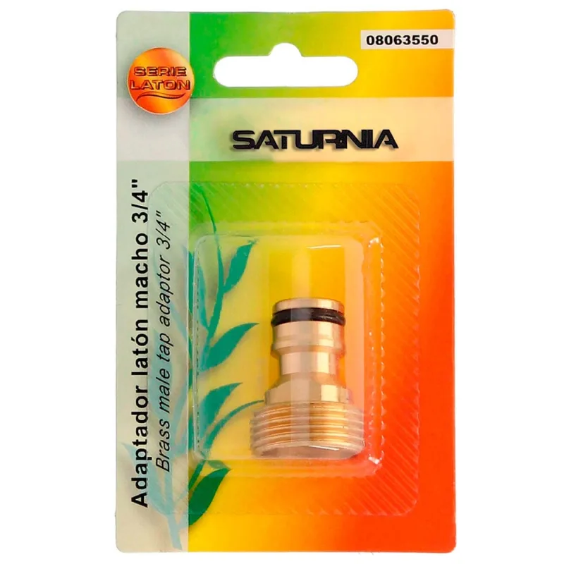 SATURNIA Adaptador Manguera Laton 3/4" macho