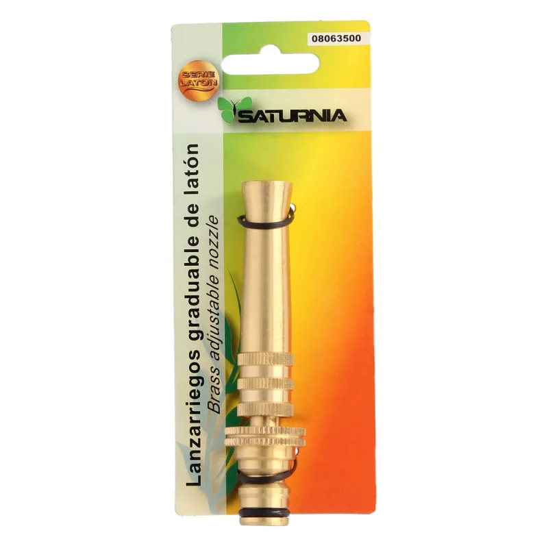 Lanzarriegos graduable para mangueras, fabricado en laton