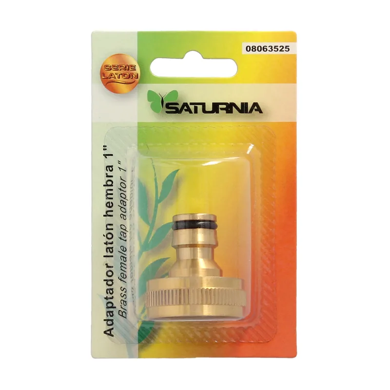 SATURNIA Adaptador Manguera Laton 1" hembra