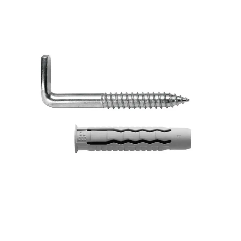 MAURER Kit Sanitario Alcayata Con Taco Ø 14 x 70 mm. Fijación Calentadores/Termos De Agua