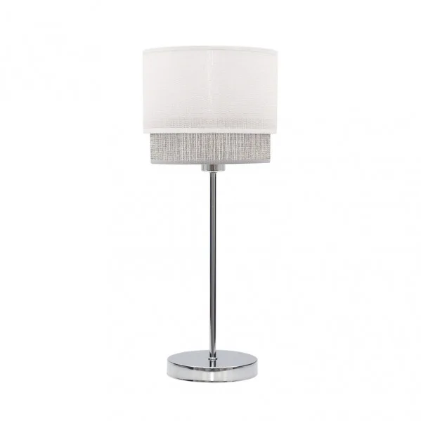 Lampara Sobremesa Kenya 1xe14 Blanco/gris 18d