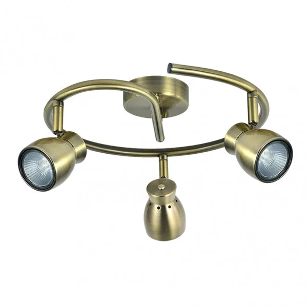 Plafon 3 Focos Articulables Modelo Chacho Cuero Para Baño,