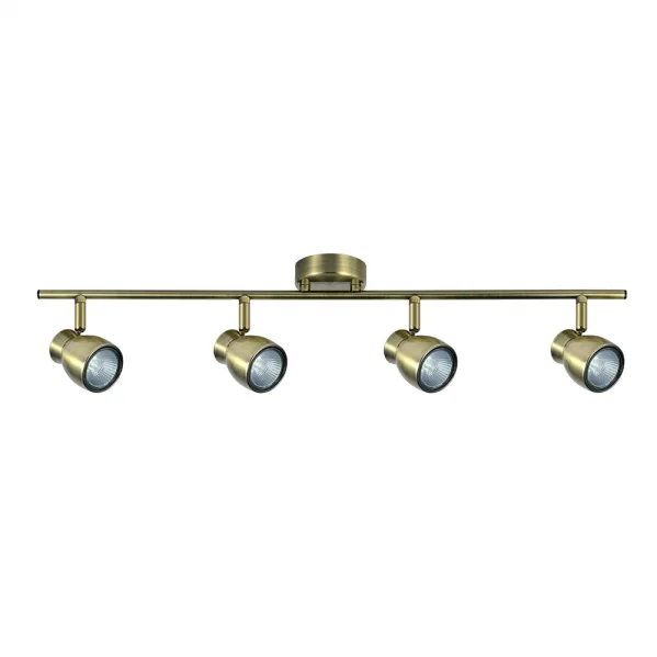 FABRILAMP Iluminacion Para Baño Regleta Chacho Cuero 4 Focos Articulables