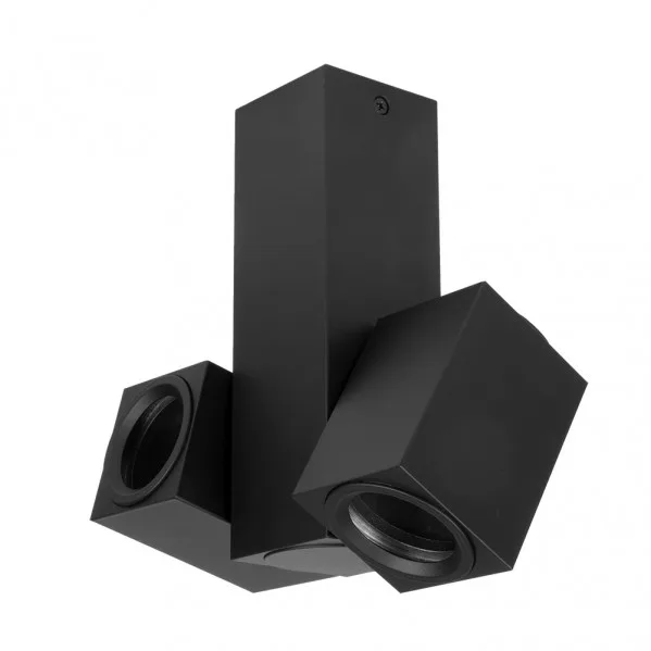 ABRILA Foco De 2 Luces En Negro Modelo Nerja Orientable De