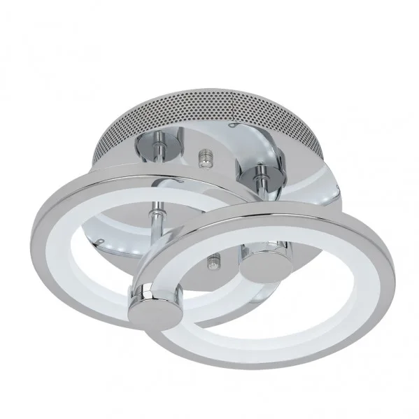 Plafon sydney 32w 3000-4000-6500k cromo 14x30x20 cm 4160 lm regulable,memoria y c.remoto