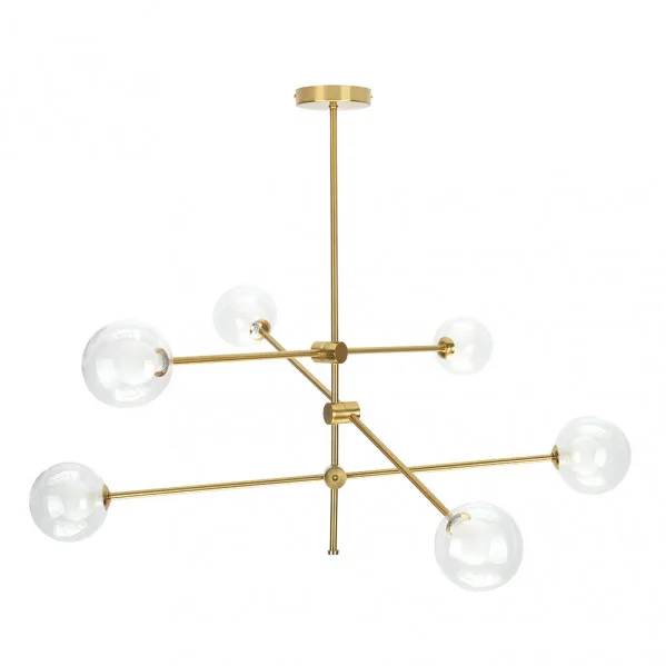 Lampara modelo JERUSALEN de 6xg9 Bronce FABRILAMP