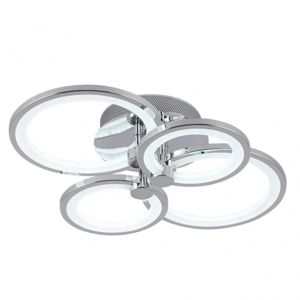 Plafon sydney 76w 3000-4000-6500k cromo 13,5x55x41 cm 10260lm regulable,memoria y c.remoto