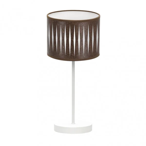 Sobremesa Piron 1xe14 Blanco/oxido 42x17x17 Cm marca FABRILAMP