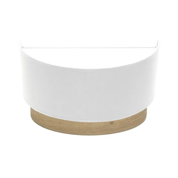 Aplique tatiana 1xe27 blanco-madera clara 17x30x15 cm