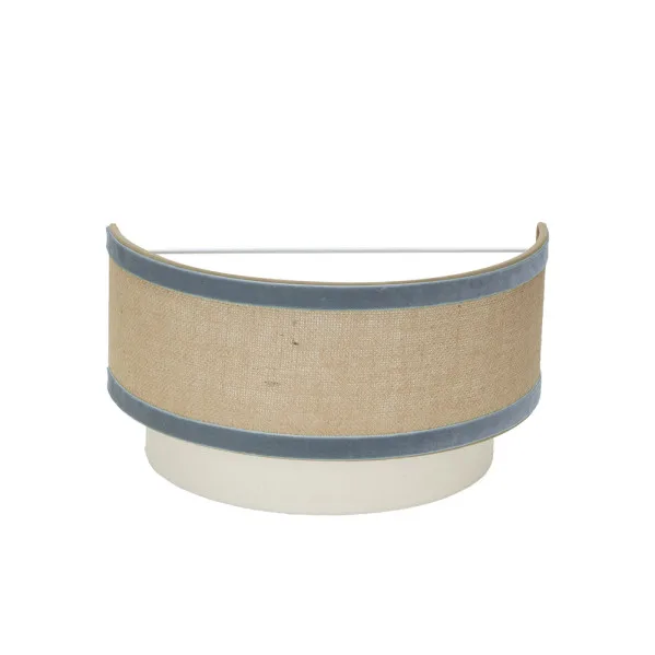 Aplique cornalina 1xe27 beis/azul 30d