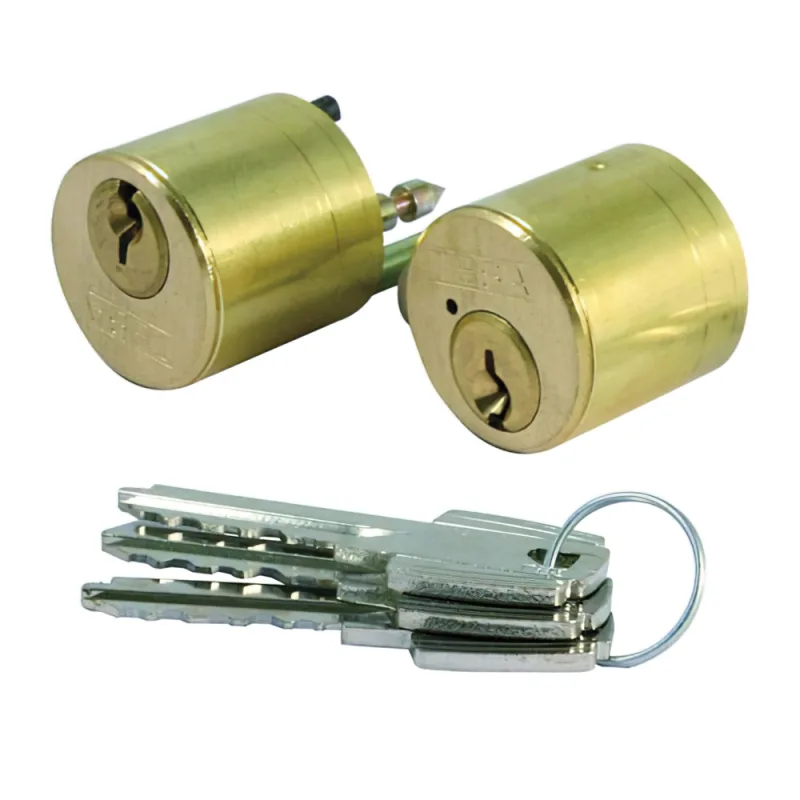 Tesa Assa Abloy - Cilindro Tesa Redondo 5000 /26x26/28 Latonado