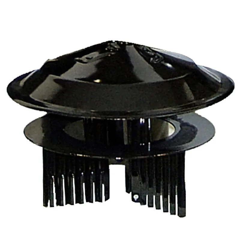 Sombrero color negro universal para estufa de ø 80 a ø 150 mm.