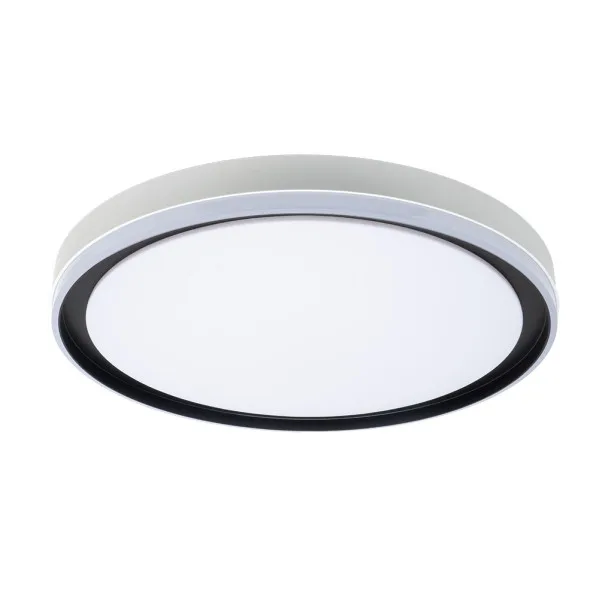 Plafon claribel 60w 3000-4200-6500k blanco/negro 7,5x50x50cm 5400lm c/remoto y memoria