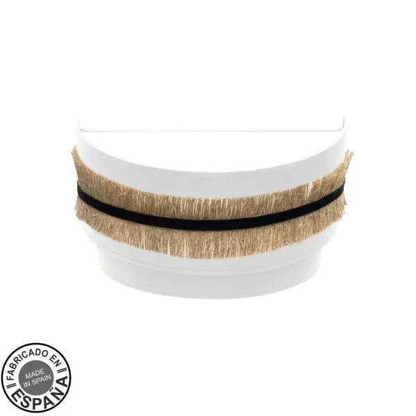 Aplique De Pared Modelo Angola Con Pantalla Blanca