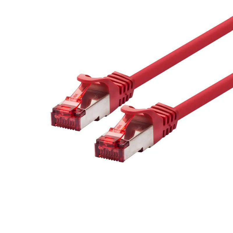 LOGON Cat6 SSTP/PIMF 1.5m - Cable de Red (1,5m, RJ-45, RJ-45, Cat6) Rojo