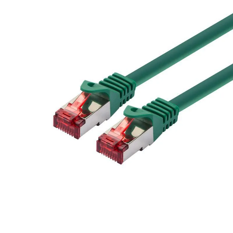 LOGON Cat6 SSTP/PIMF 15m - Cable de Red (Cat6, RJ-45, RJ-45, Macho/Macho, 10/100/1000Base-T(X), Verde)