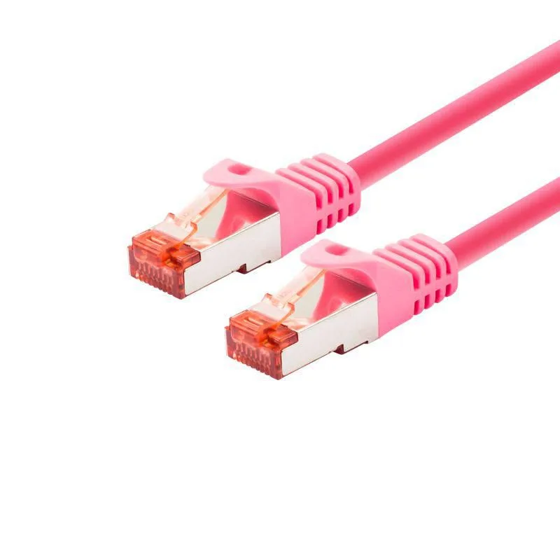 LOGON TCR66SS0025M cable de red Magenta 0,25 m Cat6 S/FTP (S-STP)