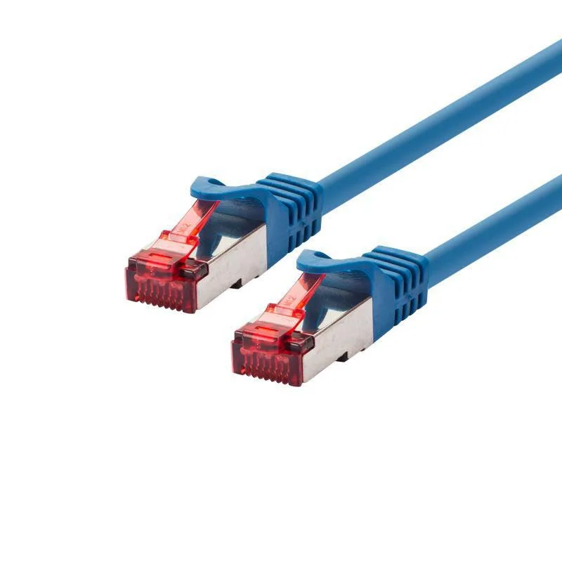 LOGON Cat6 SSTP/PIMF 2m 2m Azul - Cable de Red (2 m, RJ-45, RJ-45, Azul)