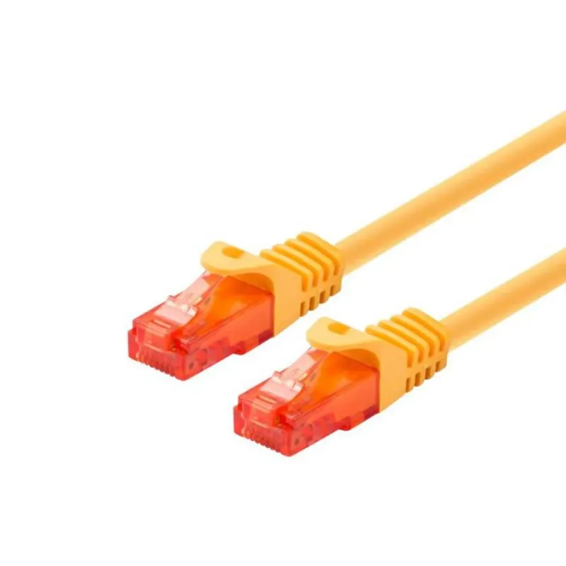 LOGON Cat6 UTP 10m - Cable de Red (10m, RJ-45, RJ-45, Cat6) Amarillo