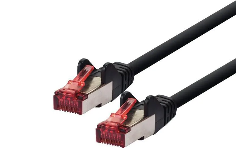 LOGON TCR66SS200BL cable de red Negro 20 m Cat6 SF/UTP (S-FTP)