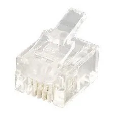 EQUIP 121121 Conector RJ-12 (6P4C) Transparente 100 Unidades
