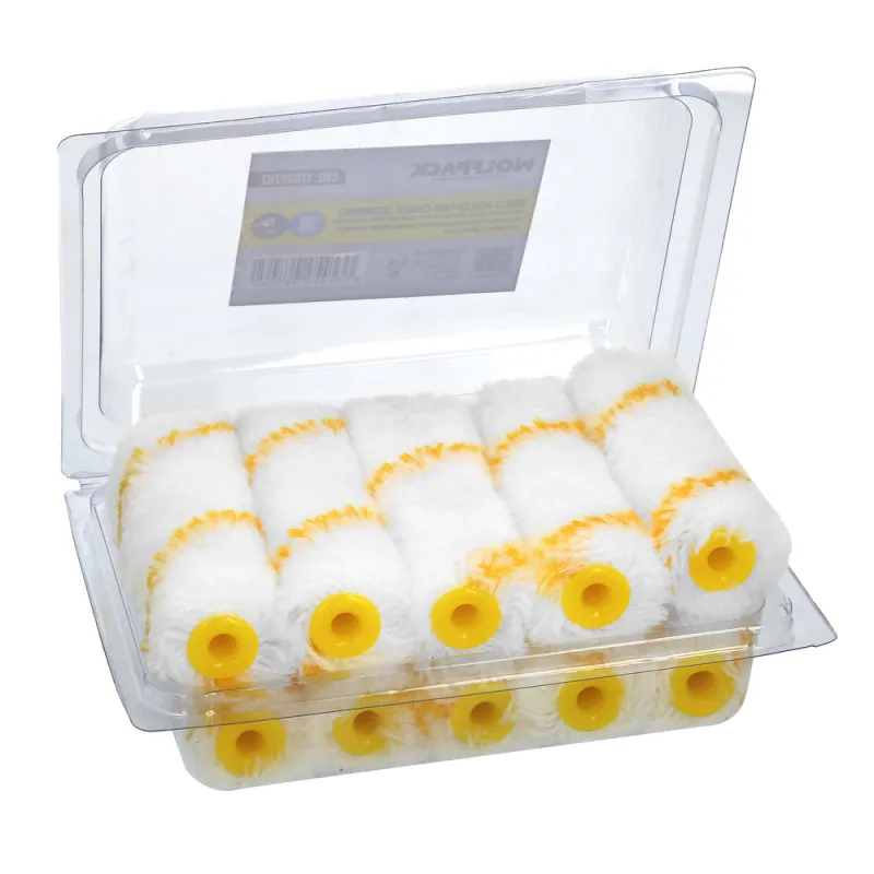 WOLFPACK LINEA PROFESIONAL Rodillo Recambio Para Esmalte Acrilico 100 mm. Set 10 Rodillos. Rodillo poliamida, Rodillo Pintura Acrilica